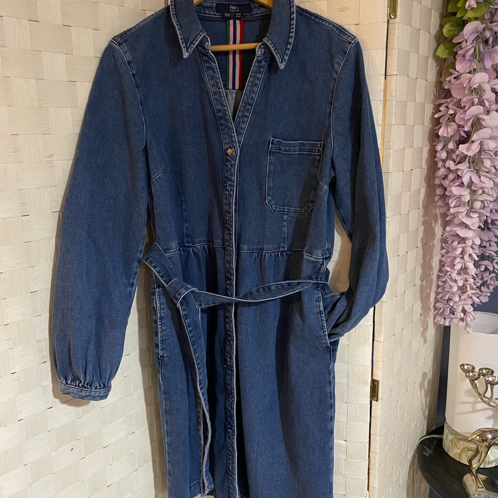 Boden Denim Trench Dress